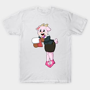 Goat as Secretary with High Heels T-Shirt